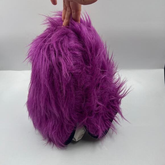 Vintage Scary Upside Down Nose Purple Hair Latex Mask Halloween Costume Creepy - Picture 8 of 8